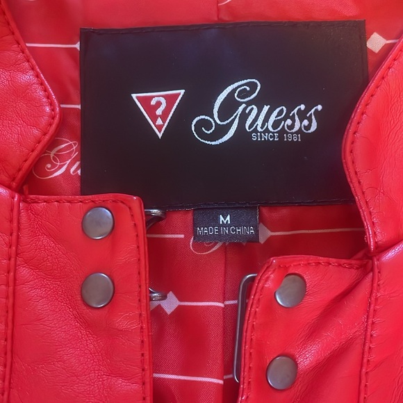 EUC Guess faux leather jacket - Picture 2 of 3